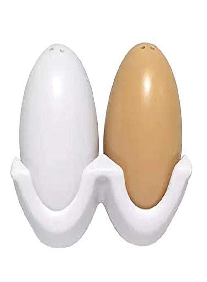 NVRA 2 PCs Ceramic Egg Shape Beautiful Salt & Paper Seasoning and Spice Shakers Cute, Modern and Vintage Set | Perfect for Your Kitchen/Dinning Table - Image 5